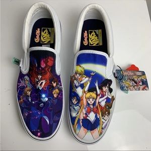 Vans ComfyCush Slip-On Pretty Guardians Sailor Moon Men's Shoes Size 11.5 New